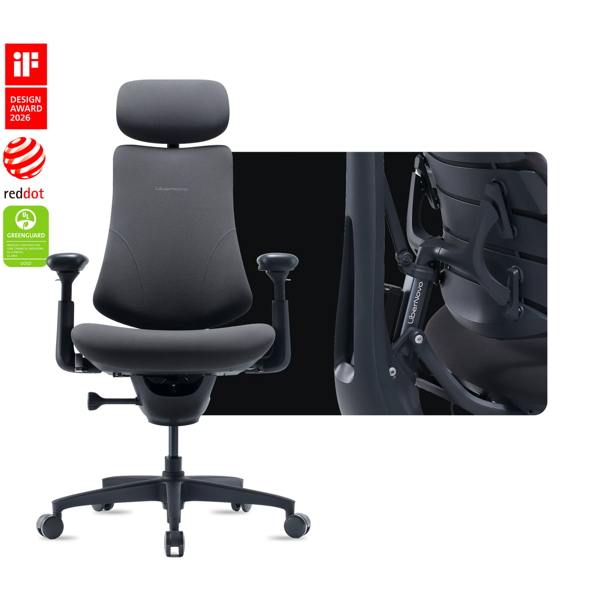 Chaise ergonomique dynamique LiberNovo Omni et Omni Gen
