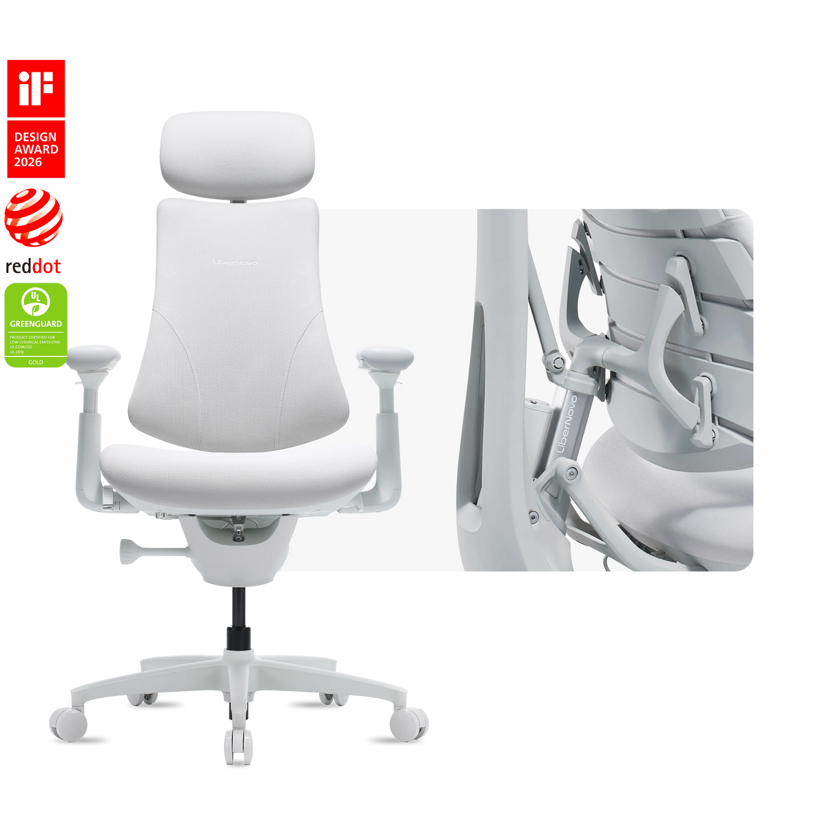 Chaise ergonomique dynamique LiberNovo Omni et Omni Gen

