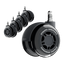 Roues doubles en caoutchouc LiberNovo 7,5 cm – Glisse sans effort sur tapis et parquet
