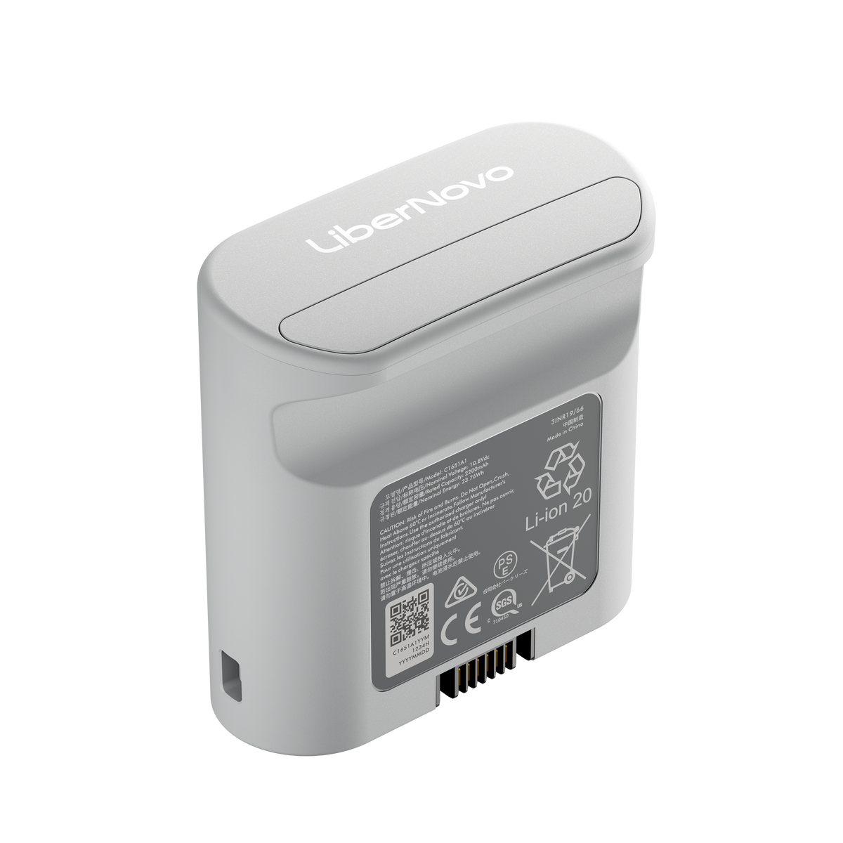 Batterie rechargeable LiberNovo pour soutien lombaire, étirement de la colonne vertébrale et ventilation
