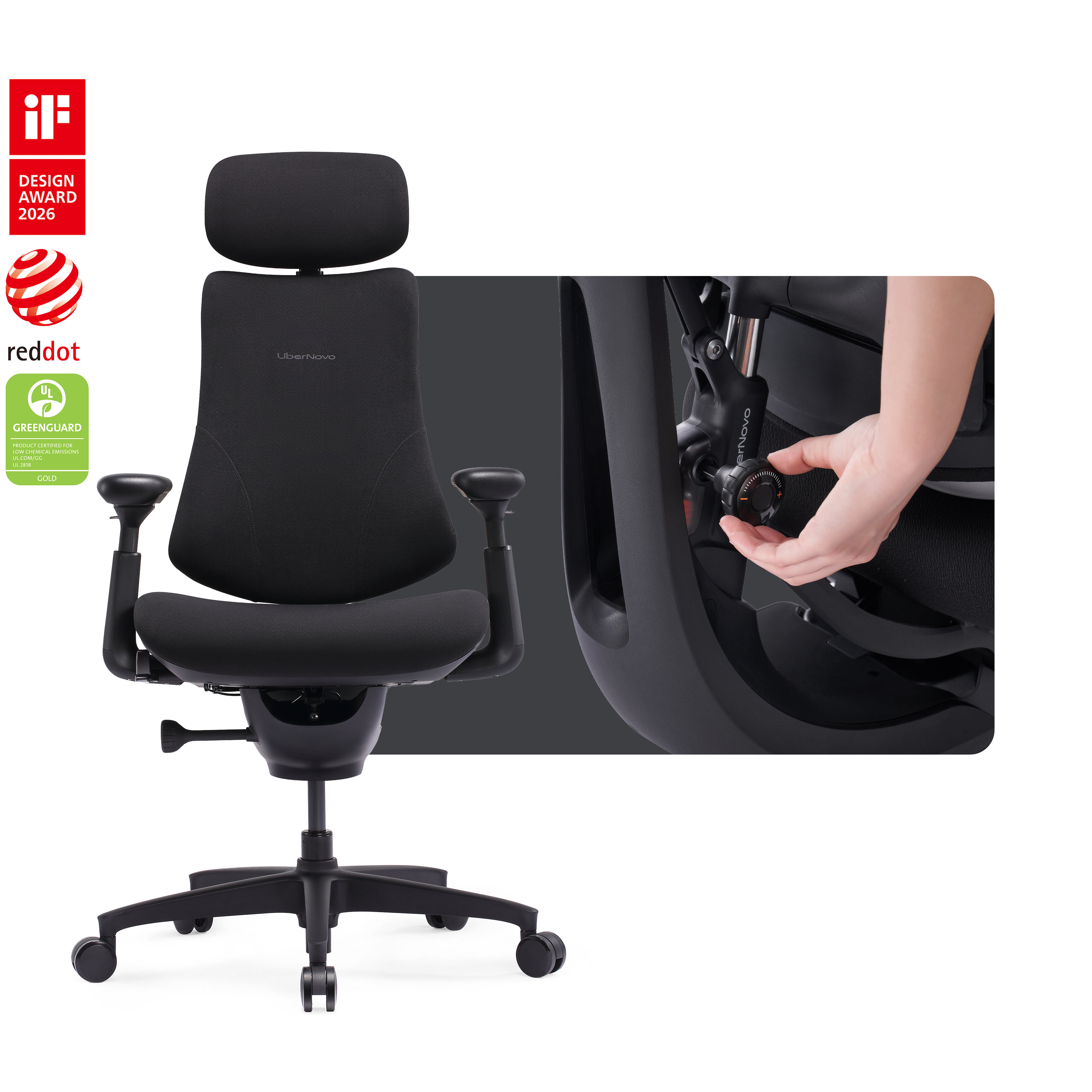 Chaise ergonomique dynamique LiberNovo Omni SE