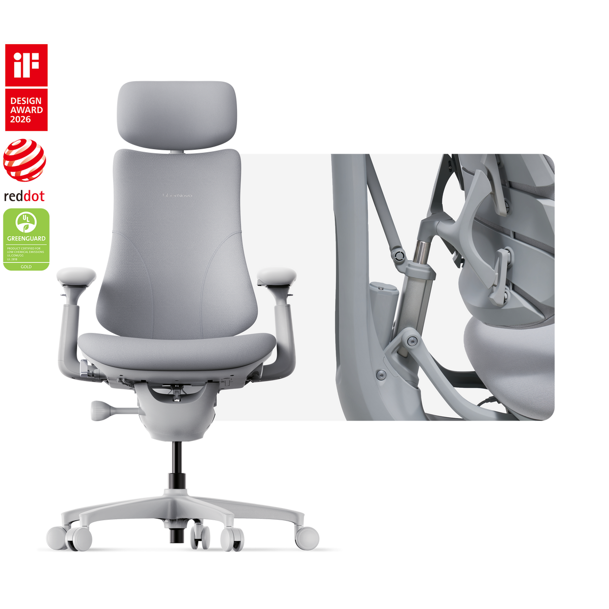 Chaise ergonomique dynamique LiberNovo Omni
