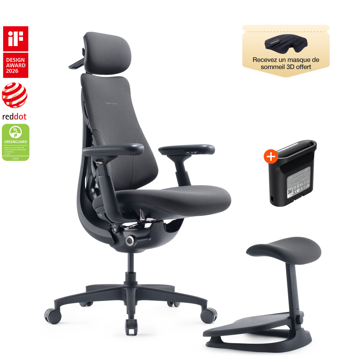 Chaise ergonomique dynamique LiberNovo Omni
