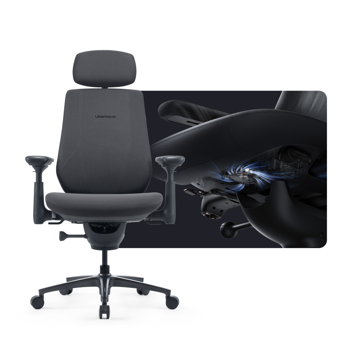Chaise ergonomique dynamique LiberNovo Maxis
