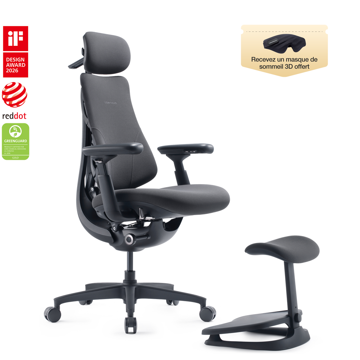 Chaise ergonomique dynamique LiberNovo Omni
