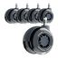 Roues doubles en caoutchouc LiberNovo 7,5 cm – Glisse sans effort sur tapis et parquet
