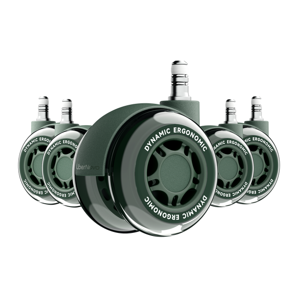 Roues doubles en caoutchouc Libernovo 7,5 cm – Glisse sans effort sur tapis et parquet