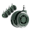 Roues doubles en caoutchouc LiberNovo 7,5 cm – Glisse sans effort sur tapis et parquet
